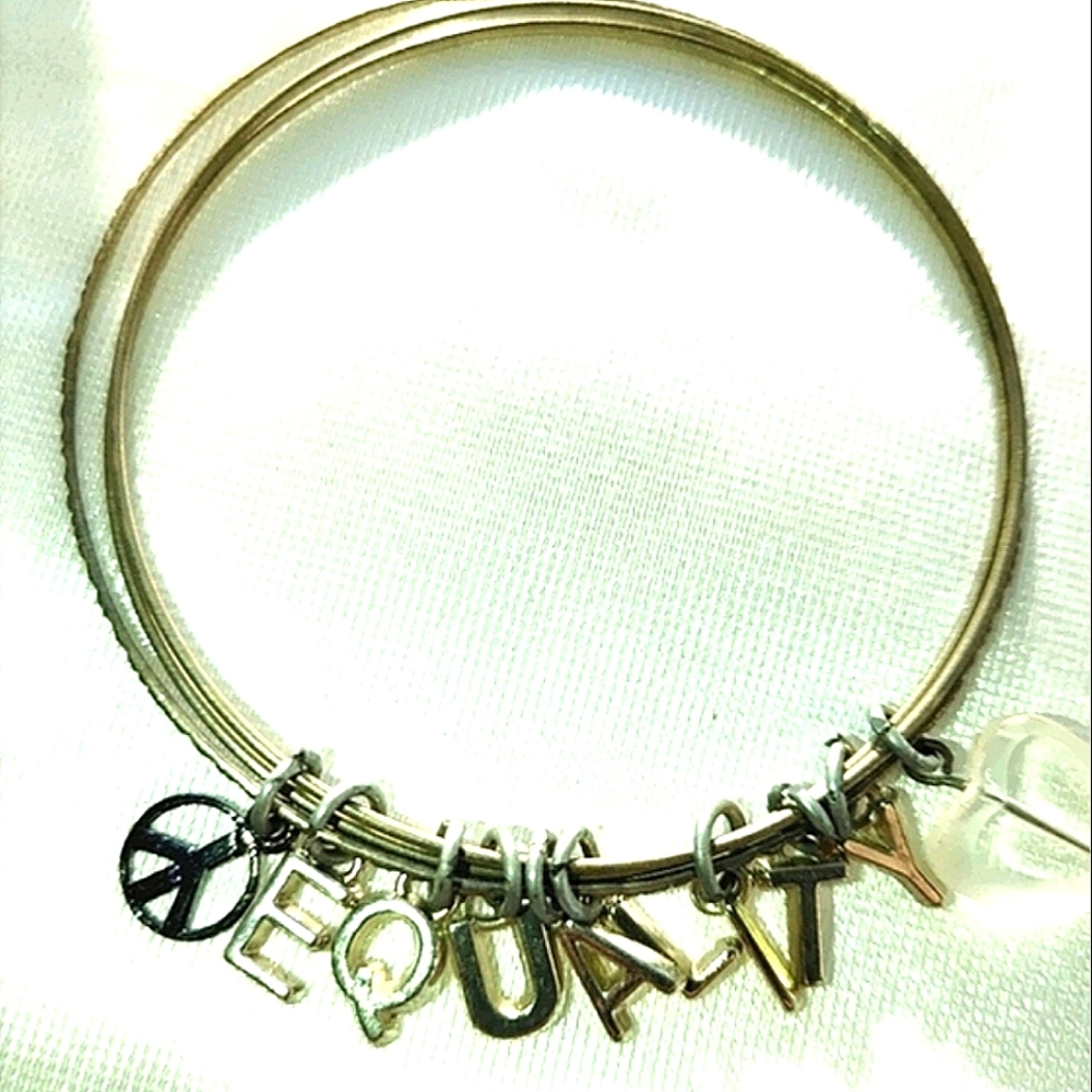 1 🆓 free with purchase LGBTQ charm bangles costume jewelry